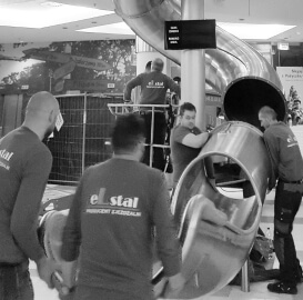 Montaż zjeżdżalni